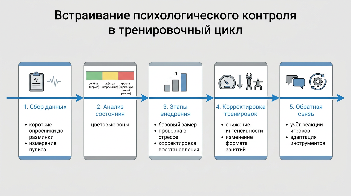 Встраивание психологического контроля в тренировочный цикл
